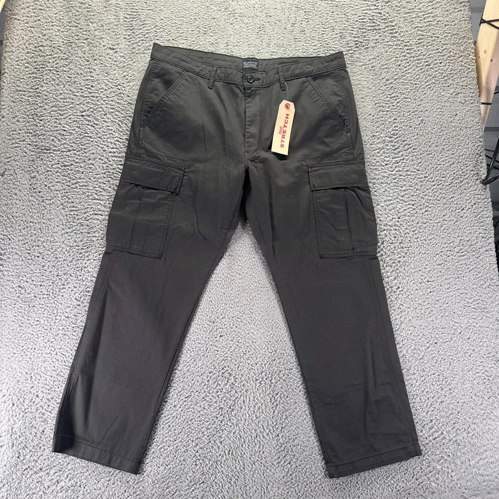 Levi's 541 Pant Mens 38x30 Black Cotton Cargo Straight Athletic Workwear Stretch